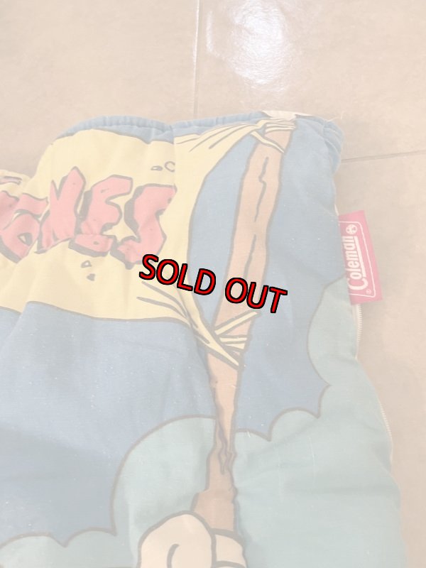 画像5: Coleman Hanna barbera Flintstones Sleeping Bag Blanket / コールマン、フリントストーンズ、のスリーピングバッグ、ブランケット (5)