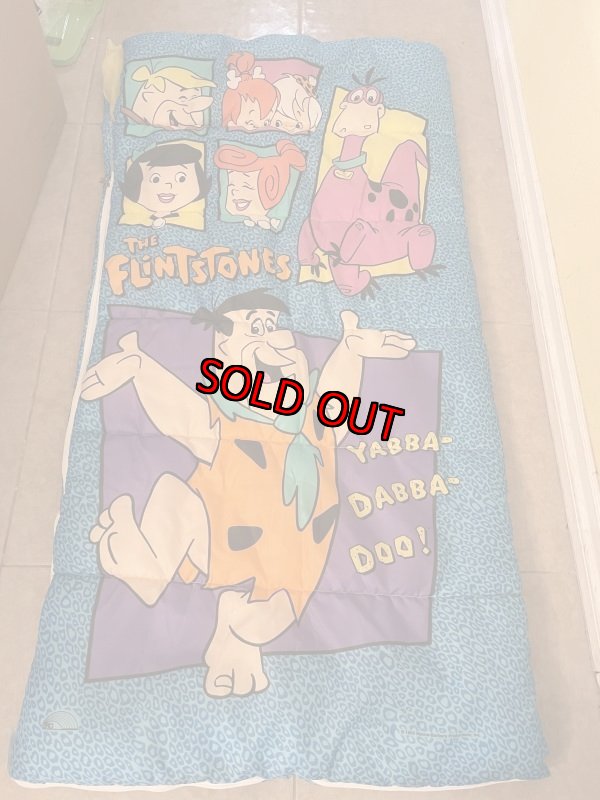 画像4: Hanna barbera Flintstones Sleeping Bag Blanket / ハンナバーベラのフリントストーンズ、のスリーピングバッグ、ブランケット (4)