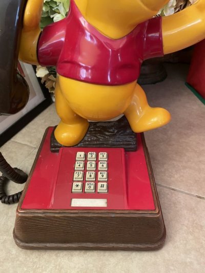 画像2: Disney Winnie the Pooh  doll home telephone / ディズニー　クマのプー　キャラクター電話機