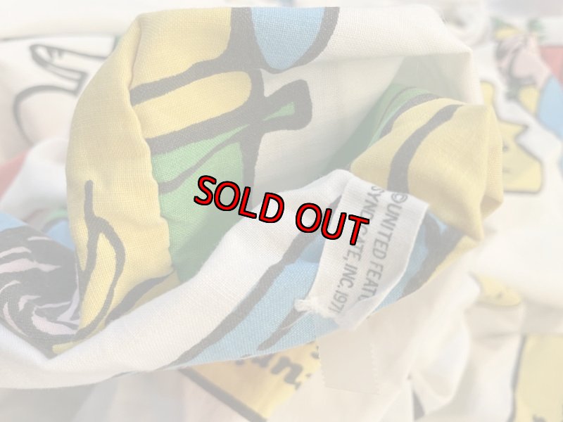 画像7:  Snoopy fabric Box Sheet (A) /  スヌーピー　ボックスシーツ　白生地 (7)