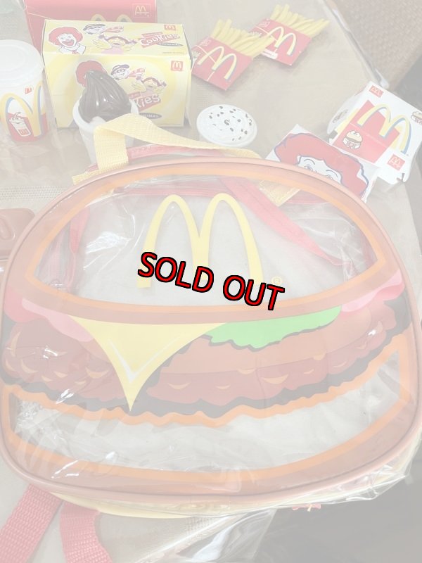 画像11: McDonald’s happy meal play food set with backpack over 30 Pieces (C) / マクドナルドのチーズバーガー型リュック付き、プレイフードセット 30ピース以上 (11)