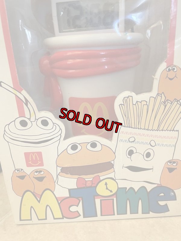 画像2: McDonalds Mc Time LCD Cup Alarm Clock With Box 1996 / マクドナルド、マックタイムのアラーム時計　箱付き (2)