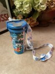 画像2: Disneyland limited edition Christmas Plastic tumbler with strap & holder 2021/ ディズニーランド　限定　プラスチック製　タンブラー　ストラップとホルダー付き (2)
