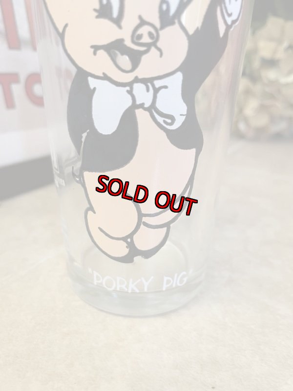 画像8: Looney Tunes Porky Pig Pepsi Glass 1973 / ルーニーチューンズ　ペプシ　ポーキーピッグ 　グラス (8)