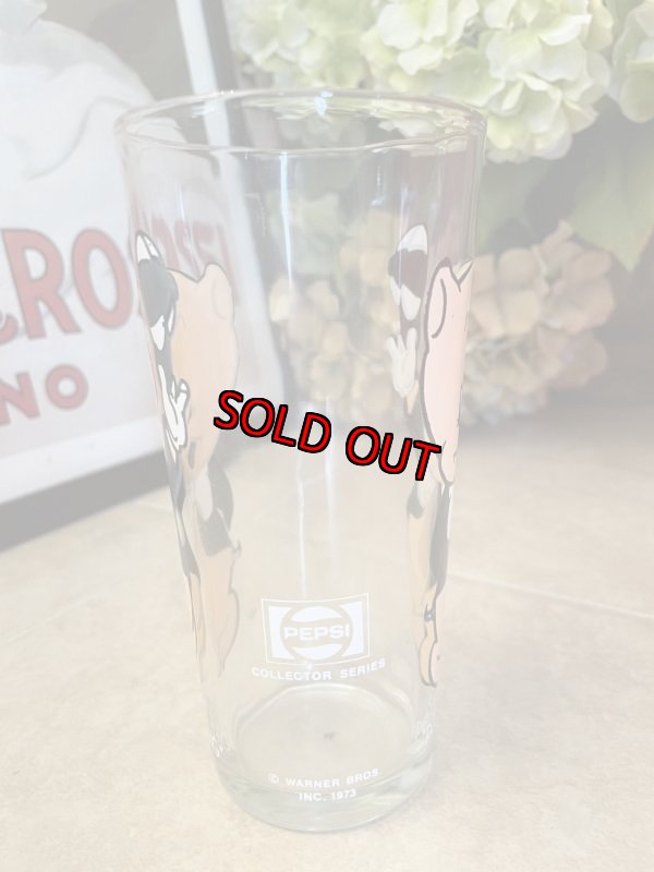 画像3: Looney Tunes Porky Pig Pepsi Glass 1973 / ルーニーチューンズ　ペプシ　ポーキーピッグ 　グラス (3)