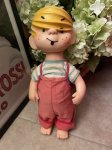 画像1: Dennis the Menace Rubber doll Red Overall 1958 (C) / わんぱくデニス　ラバードール　青と白Tシャツ、レッドオーバーオール (1)