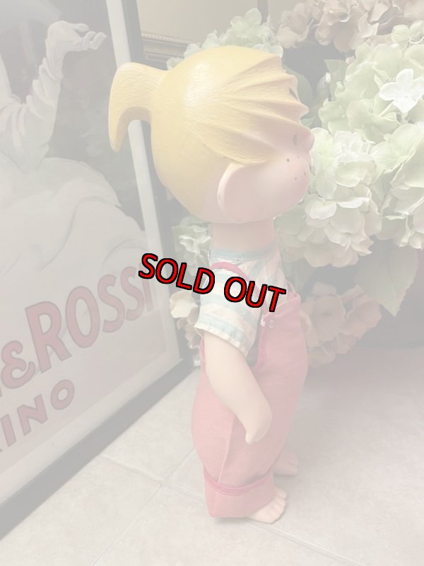 画像6: Dennis the Menace Rubber doll Red Overall 1958 (C) / わんぱくデニス　ラバードール　青と白Tシャツ、レッドオーバーオール (6)