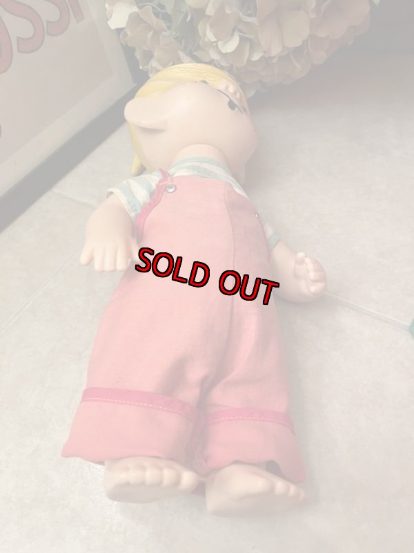 画像8: Dennis the Menace Rubber doll Red Overall 1958 (C) / わんぱくデニス　ラバードール　青と白Tシャツ、レッドオーバーオール (8)