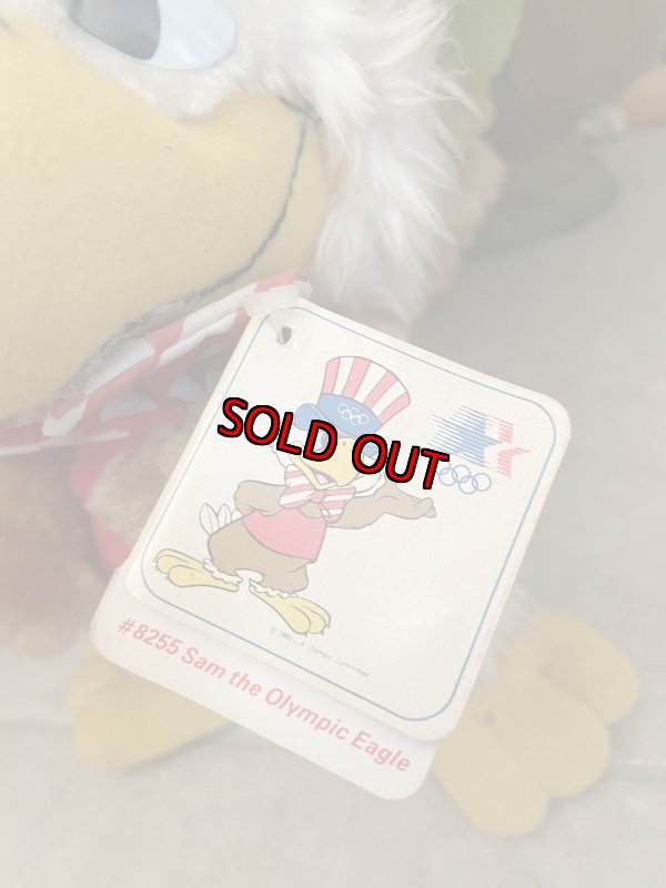 画像2: Sam the Olympic Eagle Plush Doll with Tag 1984 / オリンピックのアメリカマスコット、サム　イーグルオリンピック、タグ付きぬいぐるみ　1984年 (2)