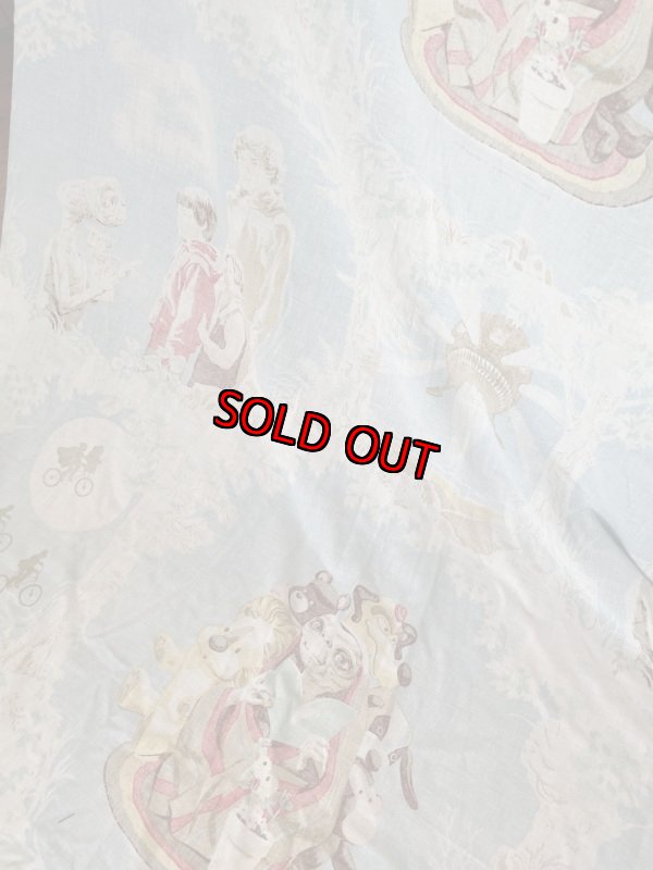 画像9: ET Bed Spread Cover Fabric Sheet/ ET、イーティーのベッドカバー (9)