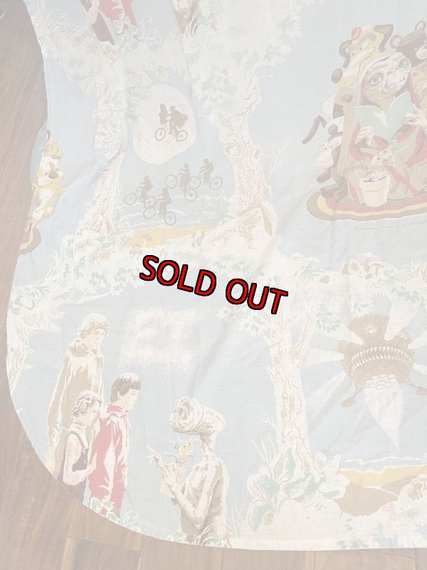 画像5: ET Bed Spread Cover Fabric Sheet/ ET、イーティーのベッドカバー (5)