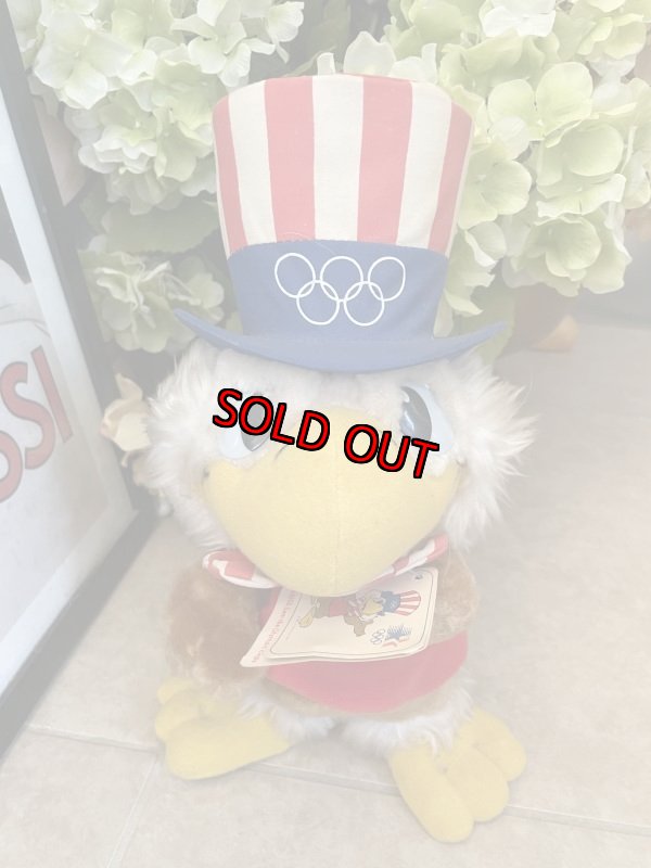 画像1: Sam the Olympic Eagle Plush Doll with Tag 1984 / オリンピックのアメリカマスコット、サム　イーグルオリンピック、タグ付きぬいぐるみ　1984年 (1)