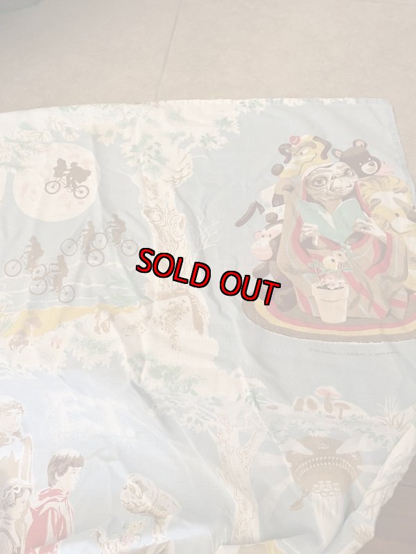 画像6: ET Bed Spread Cover Fabric Sheet/ ET、イーティーのベッドカバー (6)