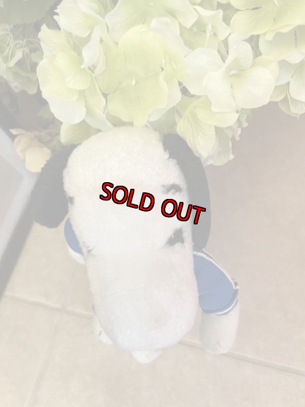 画像2: Snoopy Blue Sweat suits Plush Stuffed Doll (A) /スヌーピー ブルーのジャージセット ぬいぐるみ ドール (2)