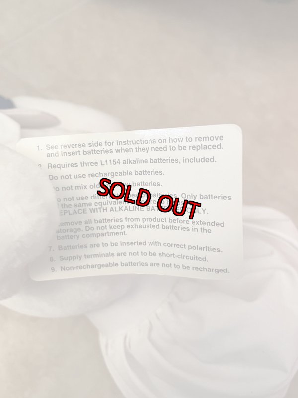 画像19: Phillsbury Dough Boy Battery Plush Doll with Tag 1998 / ピルズベリー　ドゥボーイ  タグ付き電動ぬいぐるみ (19)