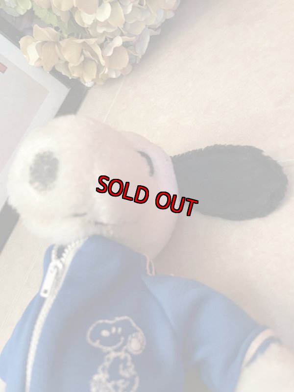 画像11: Snoopy Blue Sweat suits Plush Stuffed Doll (A) /スヌーピー ブルーのジャージセット ぬいぐるみ ドール (11)