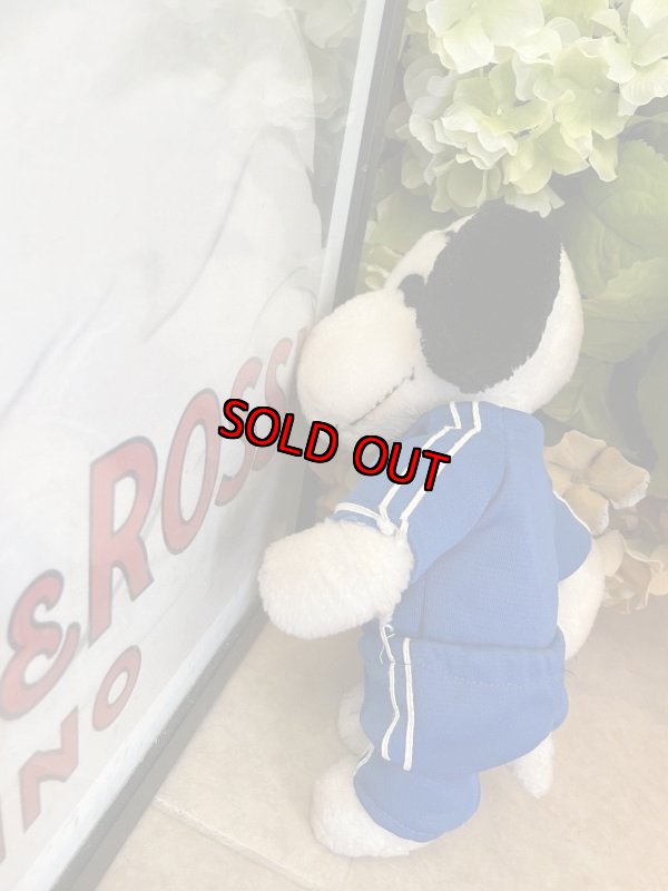 画像3: Snoopy Blue Sweat suits Plush Stuffed Doll (A) /スヌーピー ブルーのジャージセット ぬいぐるみ ドール (3)