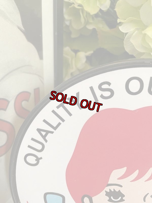 画像2: Wendy’s Small Plastic Sign (B) / ウエンディーズ 小さな看板、サイン、ストアディスプレイ (2)