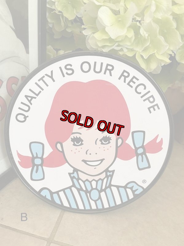 画像1: Wendy’s Small Plastic Sign (B) / ウエンディーズ　小さな看板、サイン、ストアディスプレイ (1)