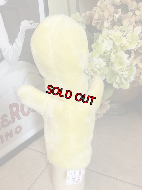 画像4:  Looney Tunes Tweety  Mighty Star Plush Doll Hand Puppet 1971 /  ルーニーテューンズ   トゥイーティー ぬいぐるみ パペット (4)