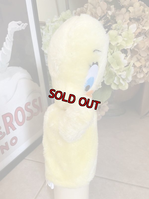 画像5:  Looney Tunes Tweety  Mighty Star Plush Doll Hand Puppet 1971 /  ルーニーテューンズ   トゥイーティー ぬいぐるみ パペット (5)