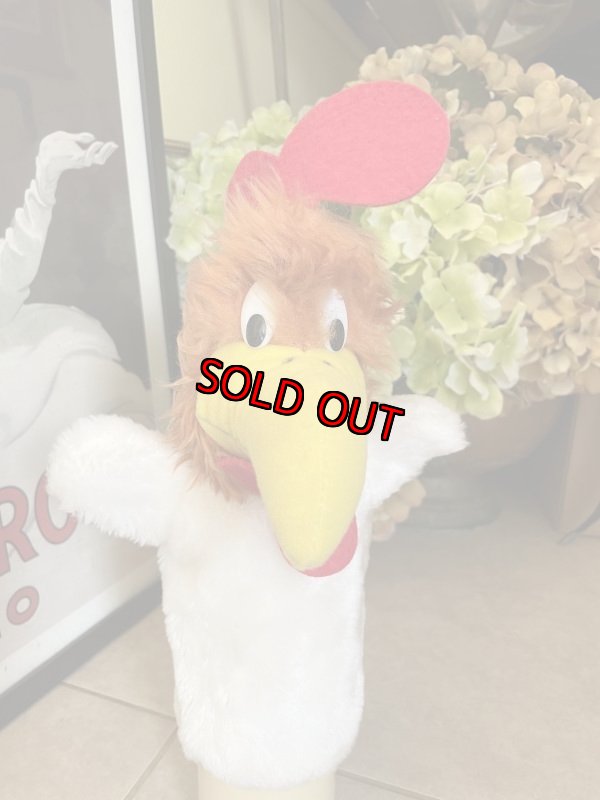 画像1: Looney Tunes  Foghorn Leghorn Mighty Star Plush Doll hand puppet 1971 / ルーニーチューンズ　フォグホーン・　レグホーン　ぬいぐるみハンドパペット　 (1)