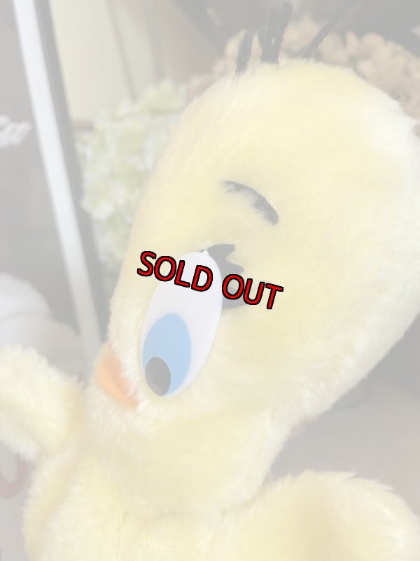 画像7:  Looney Tunes Tweety  Mighty Star Plush Doll Hand Puppet 1971 /  ルーニーテューンズ   トゥイーティー ぬいぐるみ パペット (7)