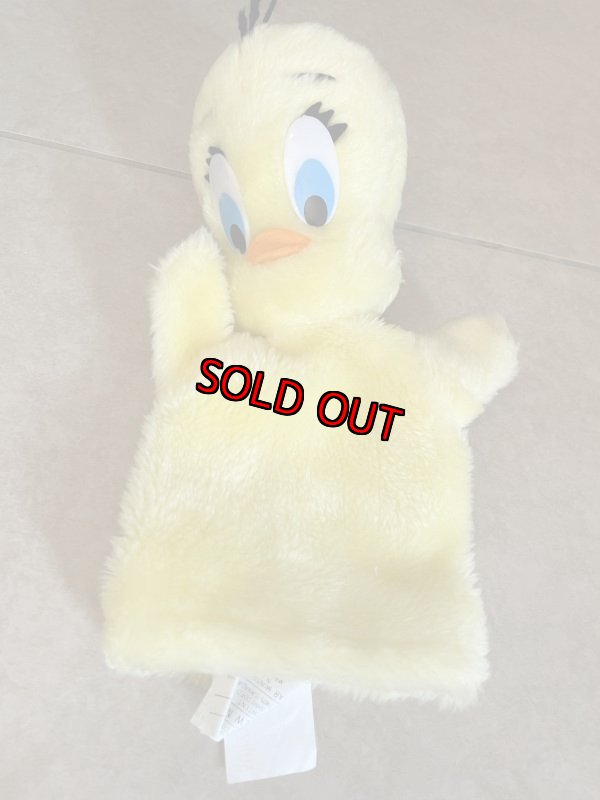 画像8:  Looney Tunes Tweety  Mighty Star Plush Doll Hand Puppet 1971 /  ルーニーテューンズ   トゥイーティー ぬいぐるみ パペット (8)