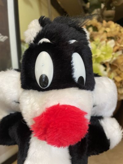 画像1: Looney Tunes  Sylvester Mighty Star Plush Doll hand puppet 1971 / ルーニーチューンズ　シルベスター　ぬいぐるみハンドパペット　