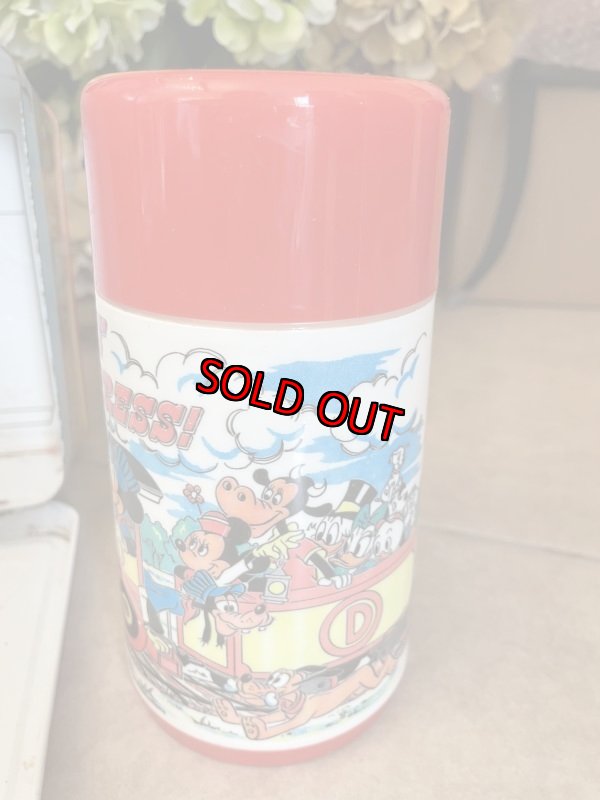 画像12: Mickey Mouse Disney Express Tin Lunch Box With Thermos / ミッキーマウスのディズニーエクスプレス、ティン製　ランチボックス 水筒付き 70年代 (12)