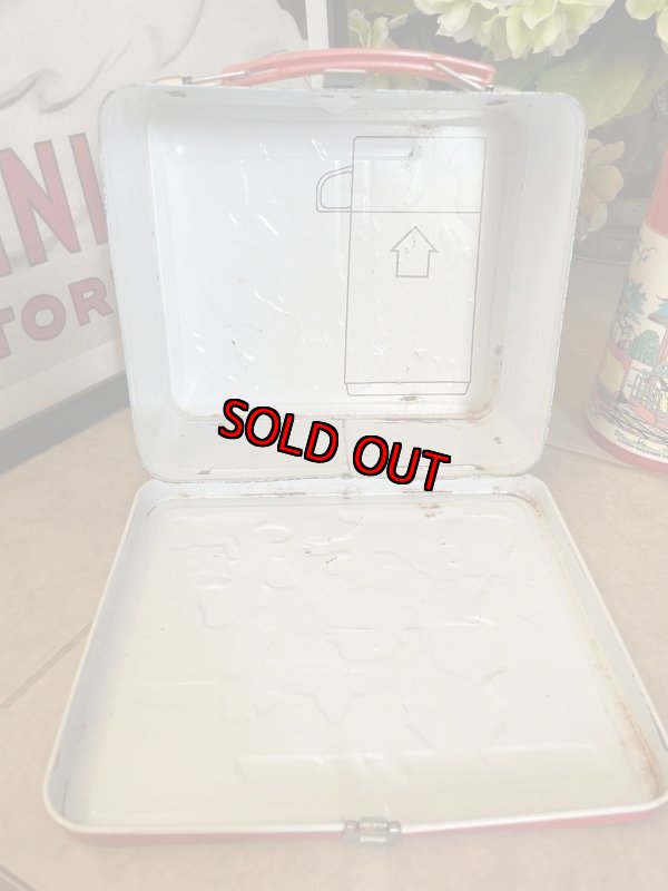 画像8: Mickey Mouse Disney Express Tin Lunch Box With Thermos / ミッキーマウスのディズニーエクスプレス、ティン製　ランチボックス 水筒付き 70年代 (8)