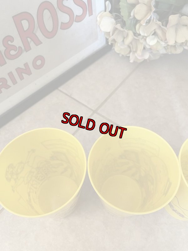 画像7: McDonald’s Yellow Plastic Cup mayor McCheese Set of 4 (C) 1977 / マクドナルドのプラスチック製、メイヤーマックチーズ、イエローコップ、4個セット (7)