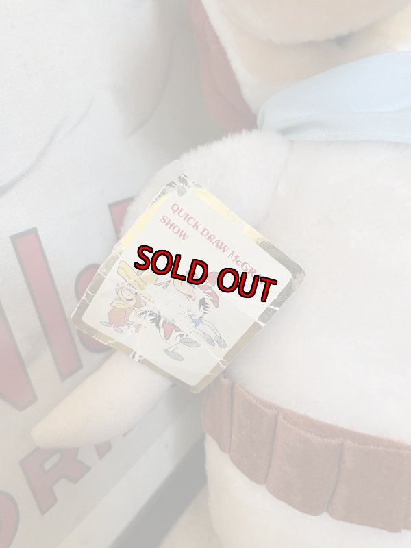 画像3: Hanna Barbera Quick Draw McGraw Plush Doll with Tag 1985  / ハンナバーベラ 早撃ちマック タグ付きぬいぐるみ (3)