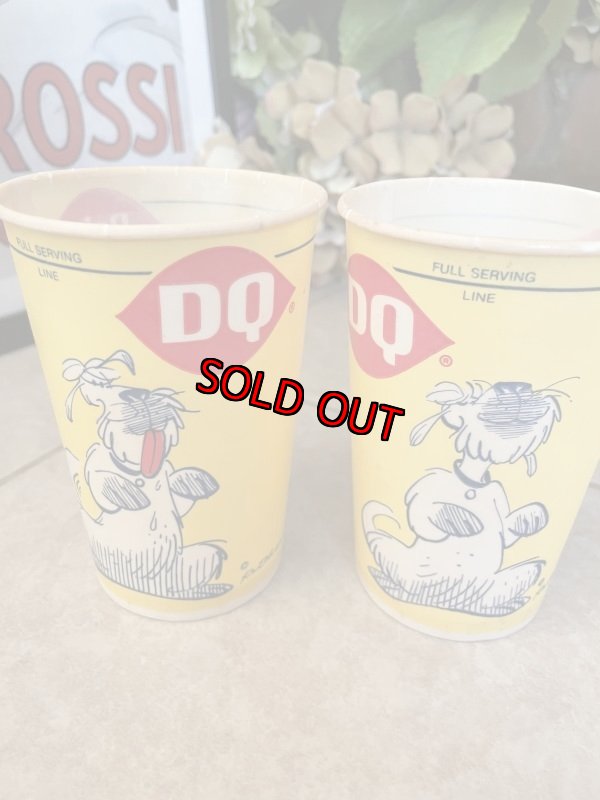 画像7: Dairy Queen Dennis The Menace Yellow Wax Long Cup Set Of 4 / ディリークィーン　デニス　ザ　メナス　ワックスペーパー　カップ　4個セット (7)