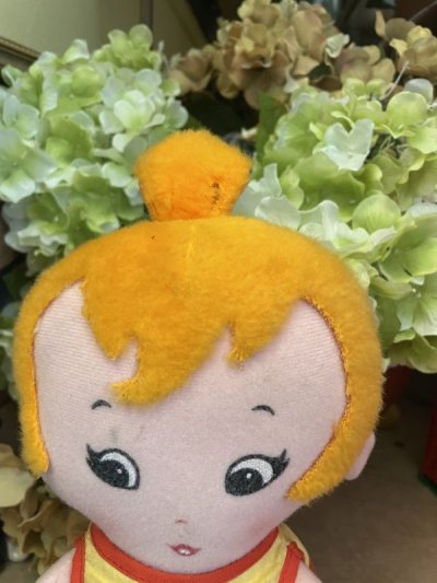 画像1: Hanna Barbera Flintstones knickerbocker Pebbles Fabric Doll  1972 (A) / フリントストーン　ペブルス　ニッカーボッカー　布　ドール