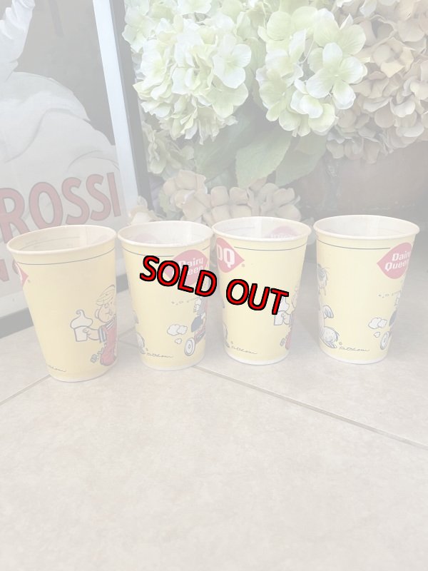 画像5: Dairy Queen Dennis The Menace Yellow Wax Long Cup Set Of 4 / ディリークィーン　デニス　ザ　メナス　ワックスペーパー　カップ　4個セット (5)