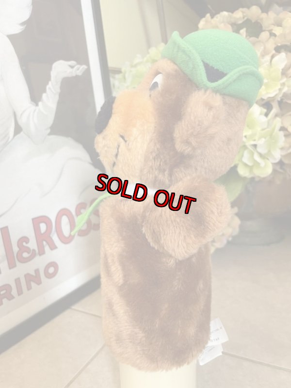 画像3: Hanna Barbera Yogi Bear Plush Doll Mighty Star Hand Puppet 1980 (A)  / ヨギベア  ハンドパペット マイティースター　ぬいぐるみ (3)
