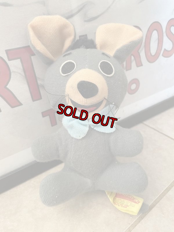 画像1: Hanna Barbers Pixie Plush doll with Blue Tie 1979 / ハンナバーベラ　レア！！　ピクシーの青いタイ、ぬいぐるみ　ドール　 (1)