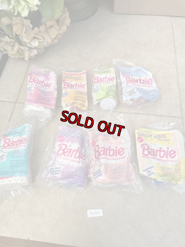 画像1: McDonald’s Barbie Happy Meal set of 8  / マクドナルドのバービー、ハッピーミールトイ　8個セット (1)