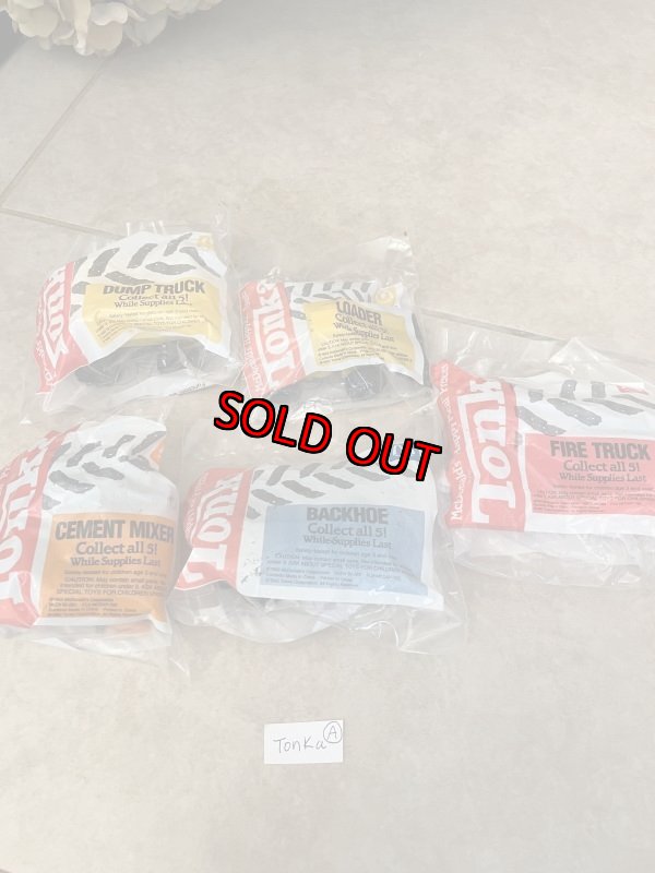 画像1: McDonald’s Tonka meal toy set of 5 (A) / マクドナルドのトンカ　ミールトイ  未開封　5点セット (1)