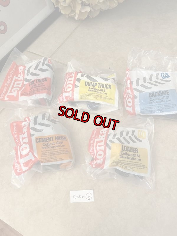 画像1: McDonald’s Tonka meal toy set of 5 (B) / マクドナルドのトンカ　ミールトイ  未開封　5点セット (1)