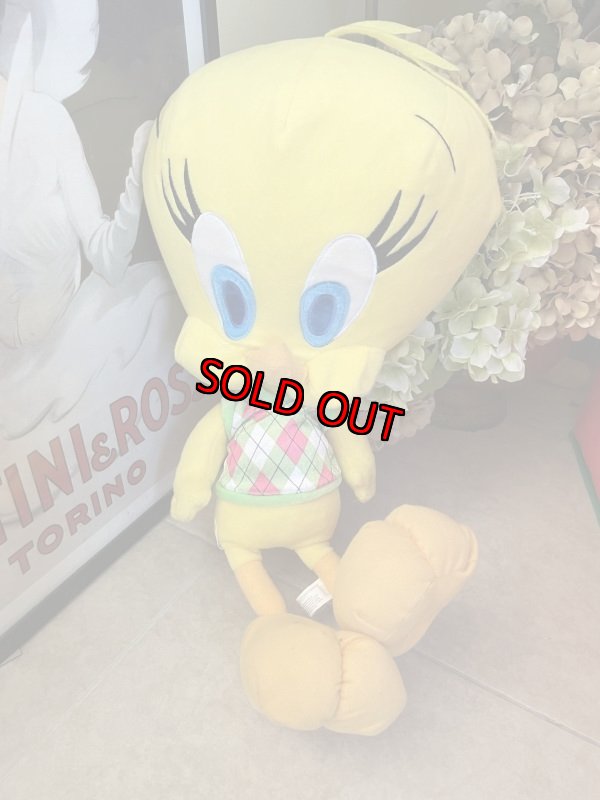 画像1:  Looney Tunes Tweety  Large Plush Doll  /  ルーニーテューンズ   トゥイーティー ぬいぐるみ　50cm (1)