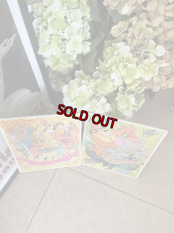 画像2: Hanna Barbera Banana Splits flame tray puzzle 1969 set of 2 / バナナスピリッツ フレーム 2枚セット  トレイパズル ハンナバーベラ (2)