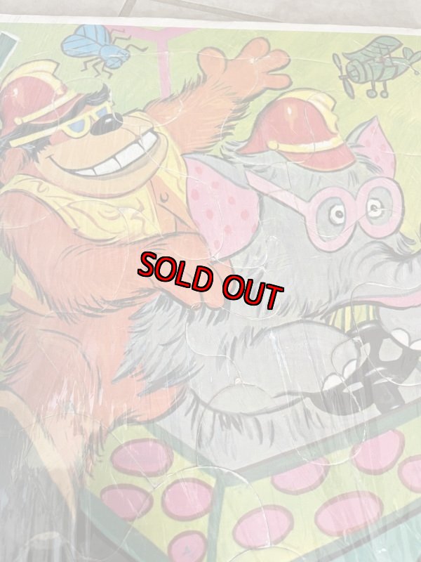 画像12: Hanna Barbera Banana Splits flame tray puzzle 1969 set of 2 / バナナスピリッツ フレーム 2枚セット  トレイパズル ハンナバーベラ (12)