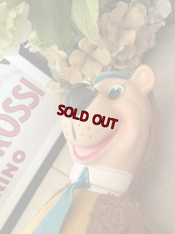 画像12: Hanna Barbera Yogi Bear Knickerbockers Rubber Face Plush Doll (C) / ハンナバーベラ　ヨギベア ニッカーボッカー ラバーフェイス＆ハンド、ぬいぐるみ　　 (12)