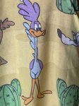 画像9: Looney Tunes Yellow Flat Fabric Sheet / ルーニーチューンズのイエロー、フラットシーツ (9)