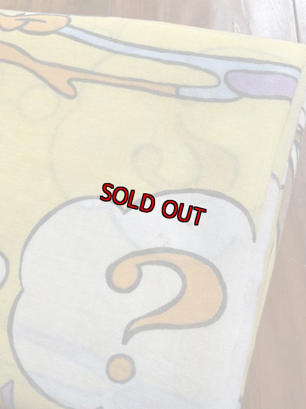 画像10: Looney Tunes Yellow Flat Fabric Sheet / ルーニーチューンズのイエロー、フラットシーツ (10)