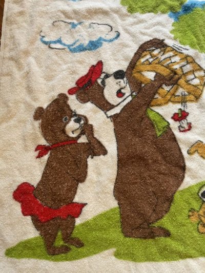 画像1: Hanna Barbera Yogi Bear Large Towel (D) / ハンナバーベラ　ヨギベア　タオル　ラージサイズ