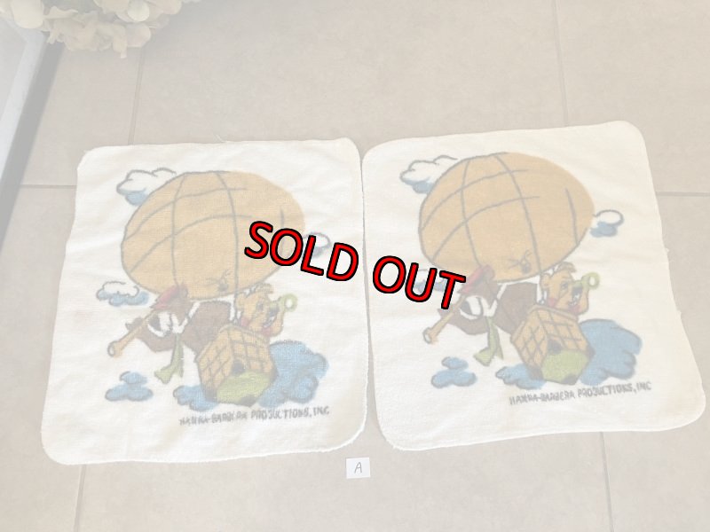 画像1: Hanna Barbera Yogi Bear Small Towels set of 2 (A) / ハンナバーベラ　ヨギベア　ウォシュタオル　2点セット (1)