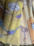 画像5: Looney Tunes Yellow Flat Fabric Sheet / ルーニーチューンズのイエロー、フラットシーツ (5)